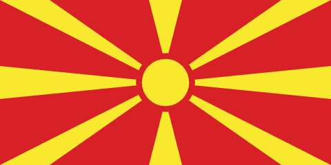 North Macedonia flag